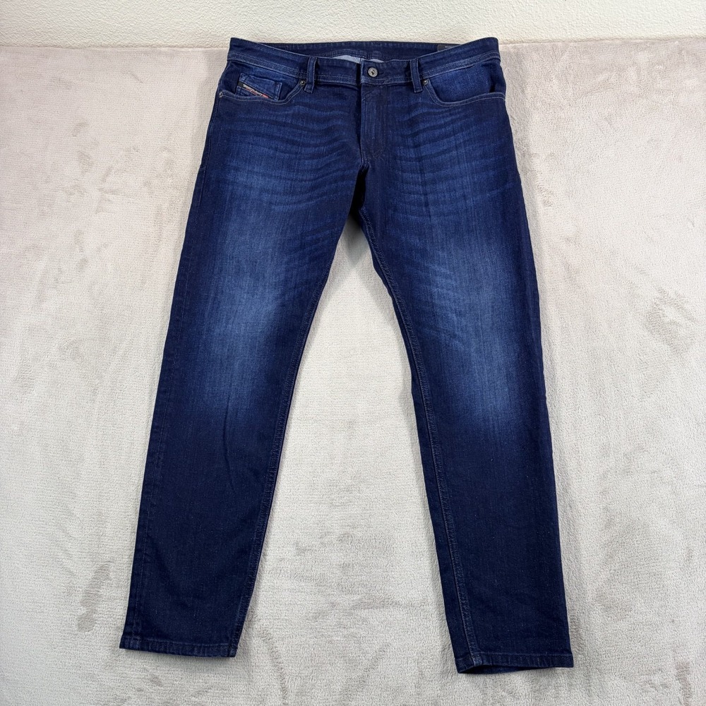 Diesel Thommer Slim Fit Jeans in Blue Wash‎ RM035 Stretch Men 38x32 $198